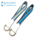 High quality bulk custom sublimation polyester keychain holder neck strap key chain silkscreen printing cheap keychain lanyard